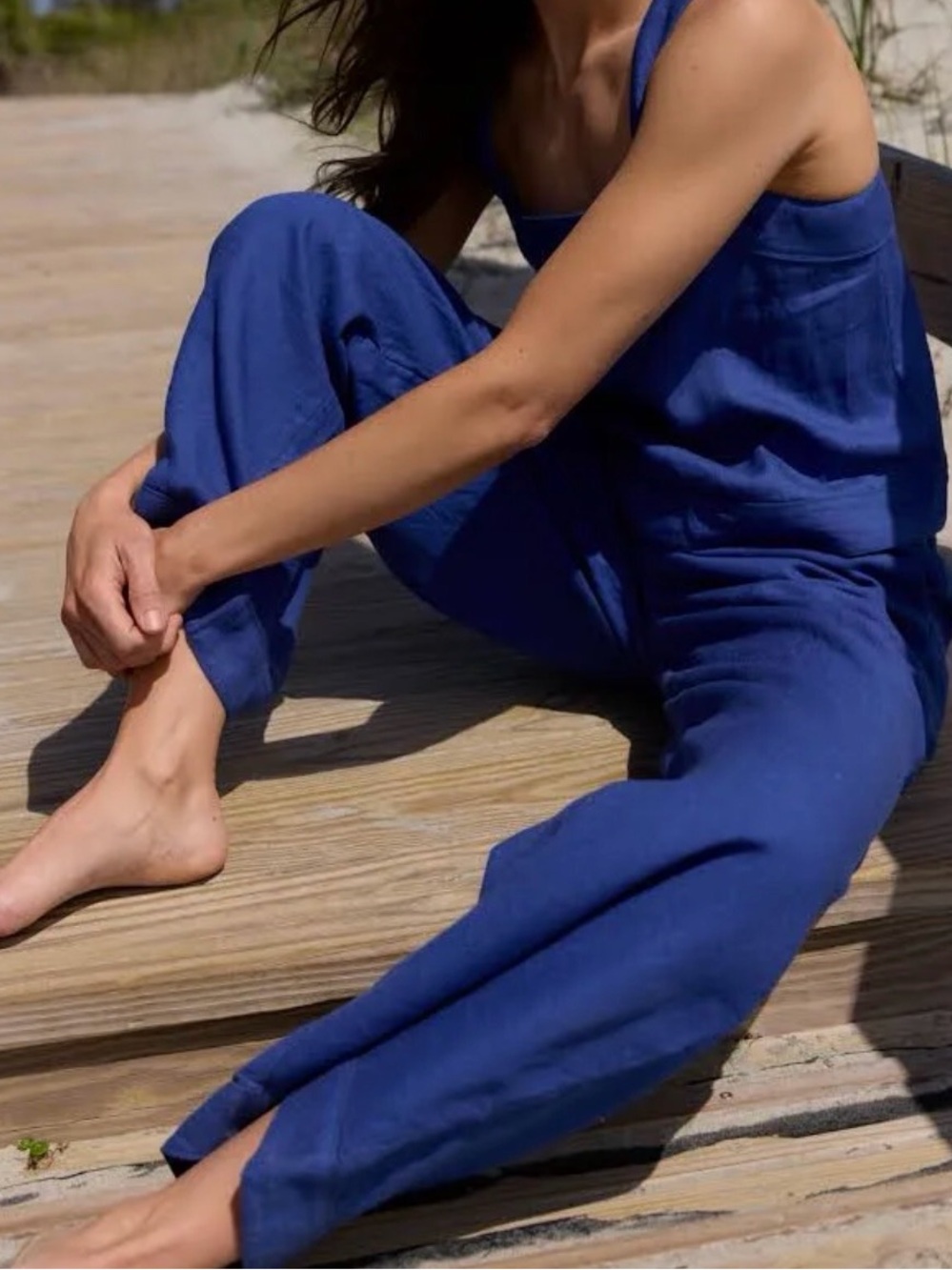 Minnow Women’s Blue Linen Set